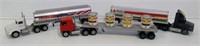 Lot of semi trucks and trailers made by Winross.