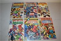 Six Marvel Comic Books