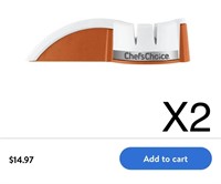 X2 Chef's Choice 2-Stage Manual Knife Sharpener