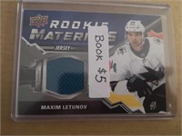 ROOKIE MATERIAL JERSEY MAXIM LETUNEV