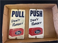 Thomas Bread Door Pull/Push Signs