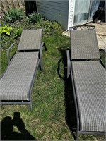 Sturdy Lawn Patio Chairs - Pair