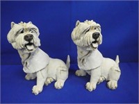 (2) Breed Apart Dog Figurines ( 1 Repair )