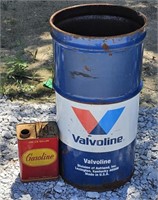 (AQ) Vintage Gasoline Can  And Valvoline 16