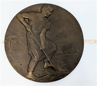 Bronzed Plaque by Victor Brenner Artist - Art Deco