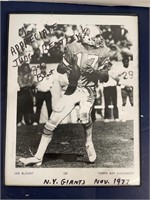 Jeb Blount Tampa Bay & NY Giants QB Signed Photo