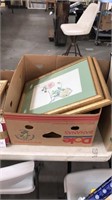 Box of large flower pictures