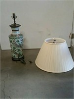 Hand painted Leviton Asian lamp