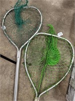 2 aluminum fishing nets