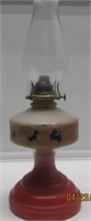 18" SCOTTIE OIL LAMP NICE.