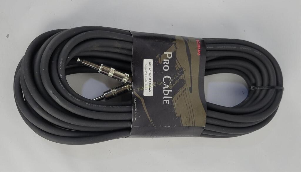 Kirlin 1/4" Mono 50 Foot Cable