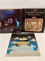 Crosby Stills Nash Young,  Moody Blues 33 rpm rec