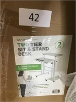2 tier sit n stand desk