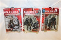 3 Metal Gear Solid 2 Action Figures, NIB