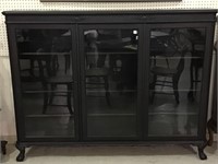 Lg. 3 Section Glass Door Bookcase Cabinet