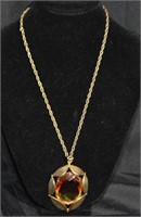 Vtg Jacklyn (Canada) Large Stone Necklace