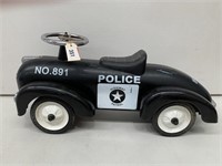 Child’s Police Car Metal Ride