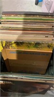 Crate lot of over 50 record albums.  Includes