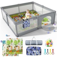 Baby Playpen 79 X 71  LUTIKIANG Play Yard