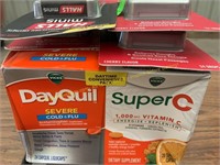 2 DayQuil severe cold&flu/ super c & Halls minis