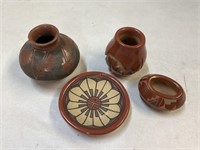 Small Native American Pottery signed