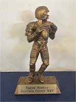 Bronze Colored Football Player