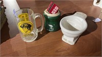 Variety cup lot, vintage pirates cup with handle,