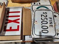 Sign bundle. Assortment of 12 smaller sized road