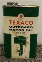 Texaco Outboard Motor Oil Tin