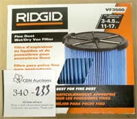 Ridgid Filter for WD4050 Wet/Dry Vac