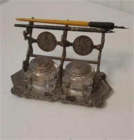 Dated 1878 double inkwell