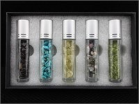 Gemstones in Vials with Rollerballs - for Perfume