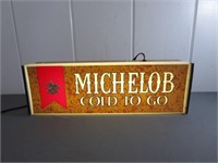 *Lighted Michelob "Cold to Go" Sign