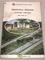 Brookfield Missouri 1971 Telephone Directory