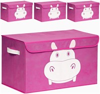 QUOKKA Hippo 4xSet Toy Storage Box - 16x12x40