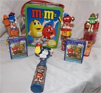 Colorful M&M Tin Box w/ Toys