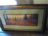 Wood, framed picture