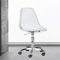 HCD Transparent Office Chair, Modern Acrilyc