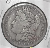 1891-O   Morgan Dollar