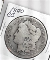 1890-CC  Morgan Dollar