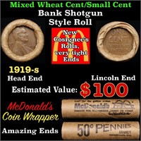 Lincoln Wheat Cent 1c Mixed Roll Orig Brandt McDon