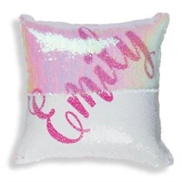 Cps My Name Personalized Sequin Throw Pillow