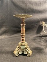 Vintage Rubel Ornate Cast Metal Candleholder -
