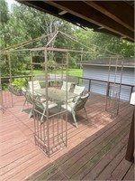 10 x 10 Gazebo and patio table and chairs