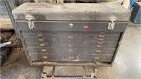 27”x9”x18.5” Metal Toolbox with Contents Inside