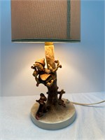 Signed Hummel Lamp “Out of Danger”