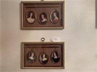 2 - Framed Victorian Cameos