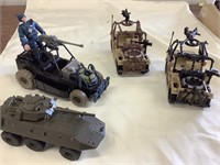Military vehicles with figurine