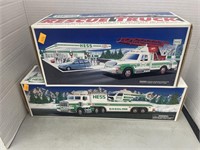 2 vintage Hess trucks