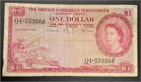 1964 British Caribbean Territories $1 Dollar Bank